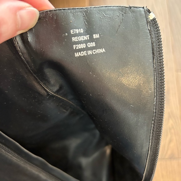 Calvin Klein Faux Leather Heeled Boots (Black) - Picture 4 of 5